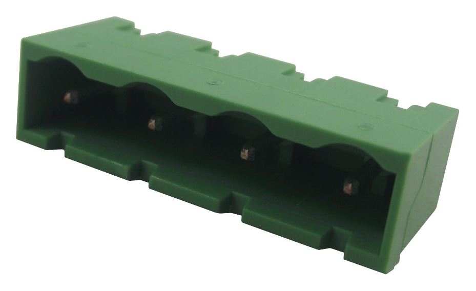 CAMDENBOSS Cabezal de Bloques de Terminales Vertical 4 Vías, Paso 7.5mm
