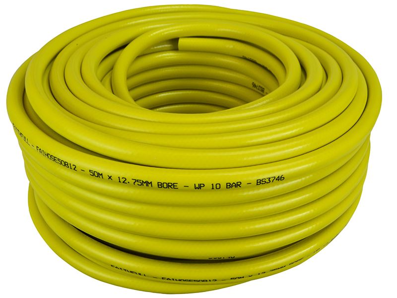 Faithfull - Hos Bina Berkuasa Tinggi Bertetulang 50m Diameter 12.5mm (1/2in)