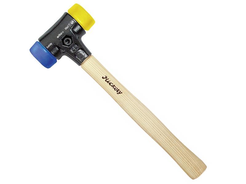 Wiha Soft-Face Safety Hammer with Hickory Handle, 620g