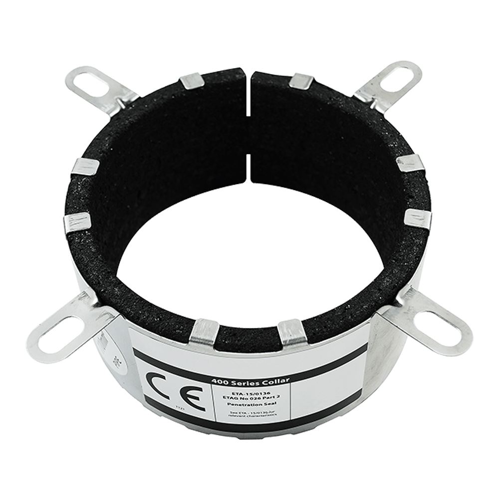 Timco Intumescent Pipe Collar, 82mm, Stainless Steel