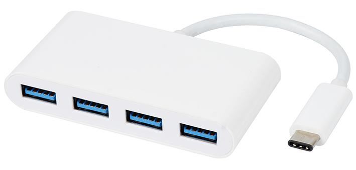 PRO SIGNAL USB 3.1 Type-C to 4 Port USB 3.0 Hub