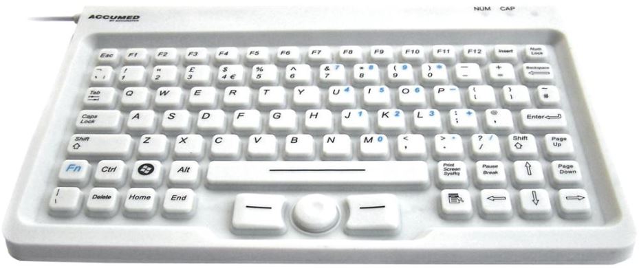 ACCURATUS AccuMed Méadrach MéinMhéarchlár le Pád Luch, Bán, IP67