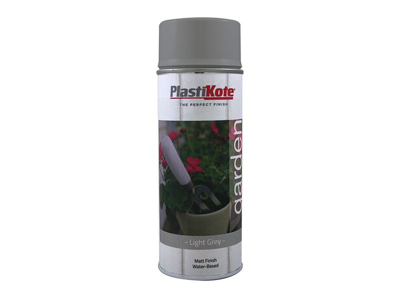 PlastiKote - Σπρέι Χρώματος για Κήπο - Ανοικτό Γκρι, 400ml