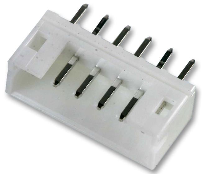 JST PH Series 6-Way Top Entry Shrouded Header, 2.0mm Pitch