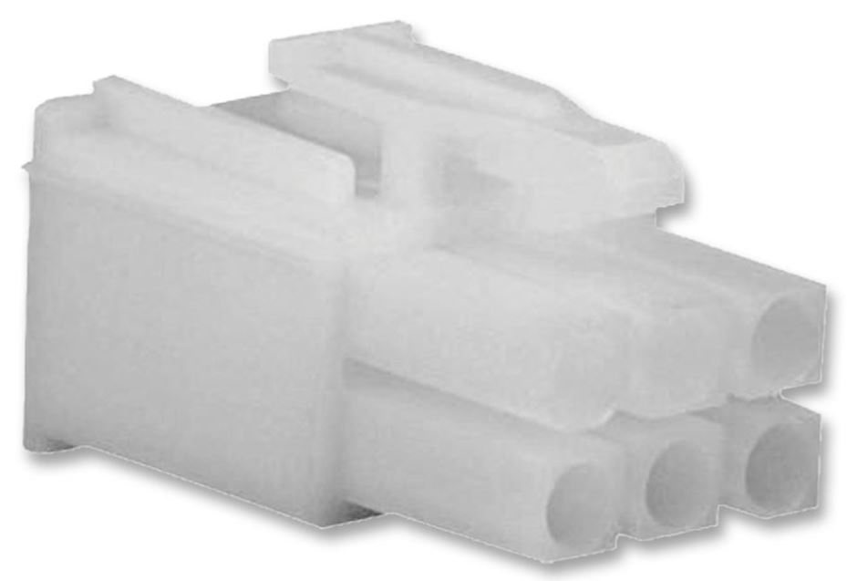 TE CONNECTIVITY 172168-1 6-kontaktní konektorové pouzdro, nylon, rozteč 4,2mm