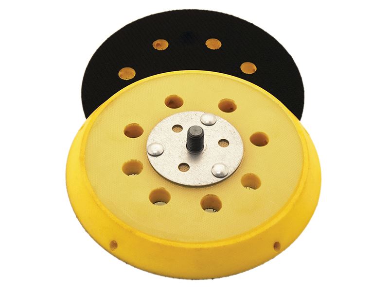 Flexipads World Class - Prato para Lixadora de Ação Dupla 125mm, GRIP® 8 Furos 