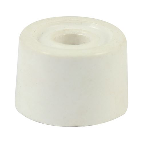 Timco Fermaporte in PVC, Bianco, 32mm x 21mm (Confezione da 2)
