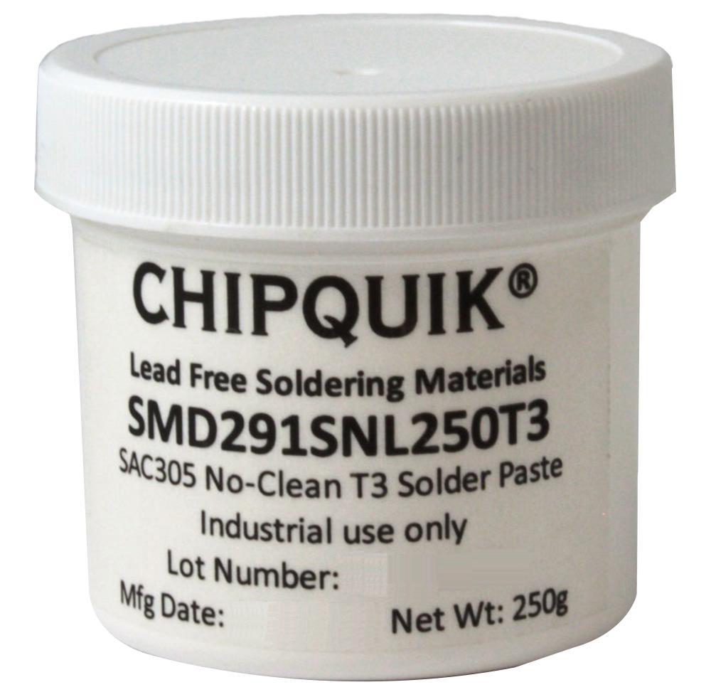 CHIP QUIK - Lötwasserfreies bleifreies Lötpaste, Sn96.5/Ag3/Cu0.5, T3 Maschenwe