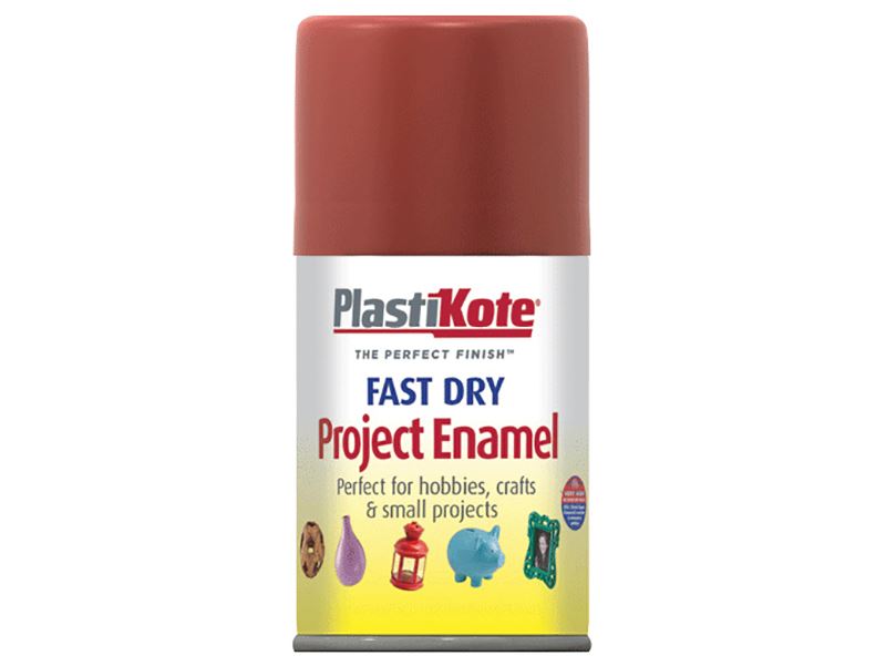 PlastiKote Fast Dry Enamel Spray Paint, Nut Brown, 100ml