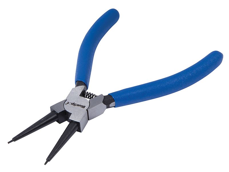 BlueSpot Internal Straight Circlip Pliers, 150mm (6in), Chrome Vanadium Steel