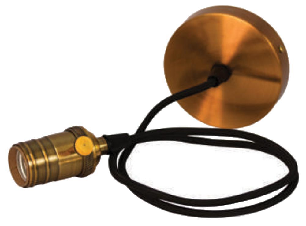 TIME LED תאורת תלויה Antik, גימור הזהב עתיק מחוספס, E27