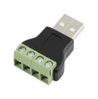CLEVER LITTLE BOX USB A插頭轉4位螺絲端子連接器