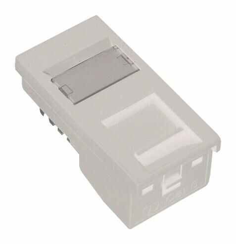 TUK Presa RJ45 Cat6 UTP con Presa Shutterata, Bianca