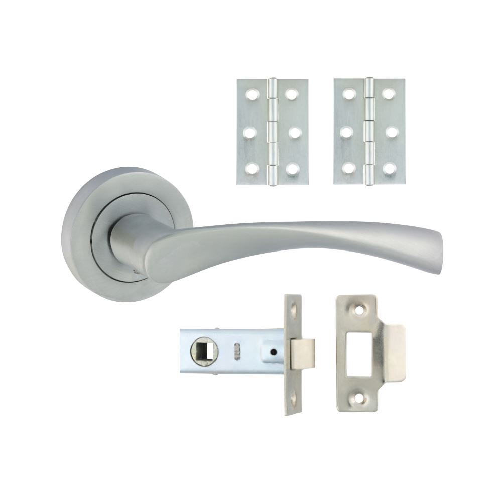 Timco Kit de Pomos y Herrajes Edleston, Cromo Satinado
