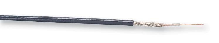 PRO ELEC Câble coaxial RG174A, Noir, 100m, 50 Ohm