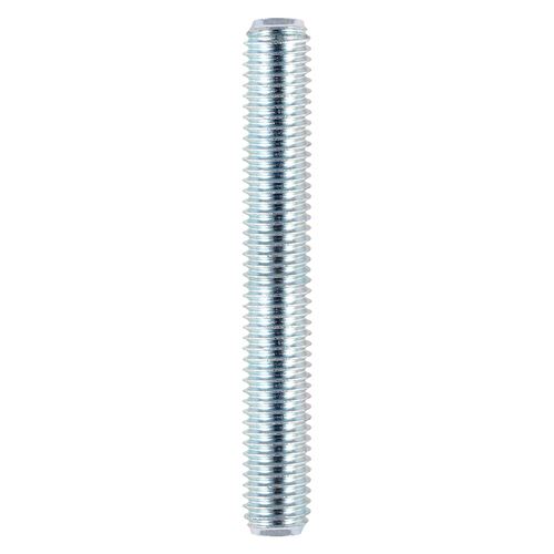 Timco M12 Threaded Bars, Grade 4.8 Carbon Steel, Zinc Coated, 1m (10pk)