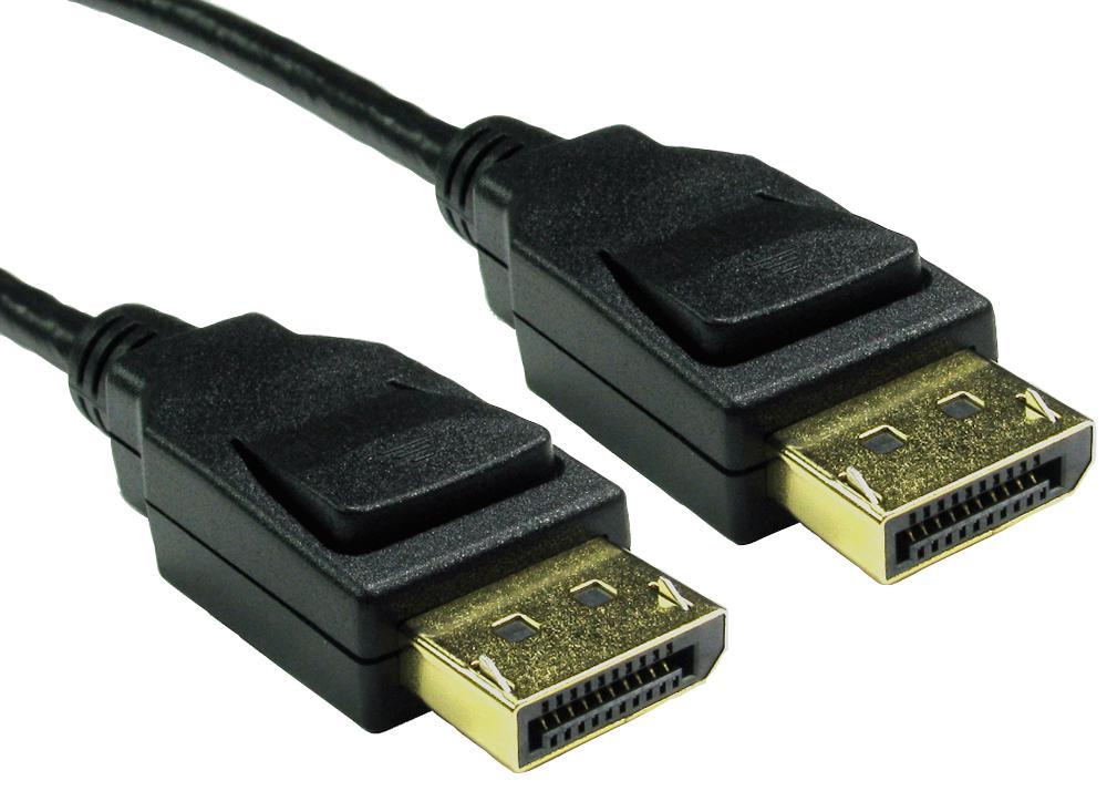 PRO SIGNAL Locking 8K DisplayPort 1.4 Cable, 1m Black