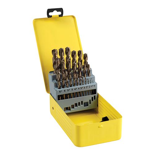 Timco Juego de Brocas M35 Cobalt, Serie 3000, 25 Piezas