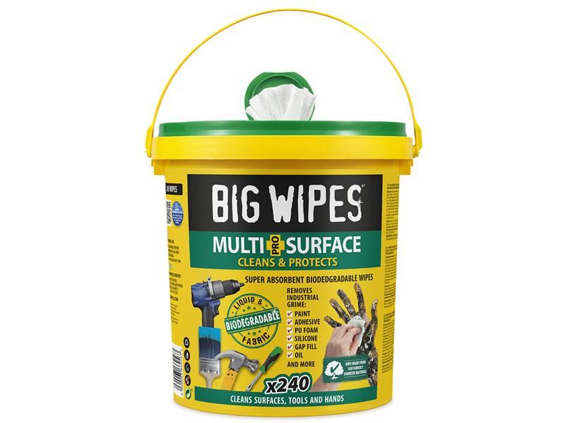 Big Wipes Multi-Surface Bio Pro+ Antiviral XL Wipes (Tub of 240)