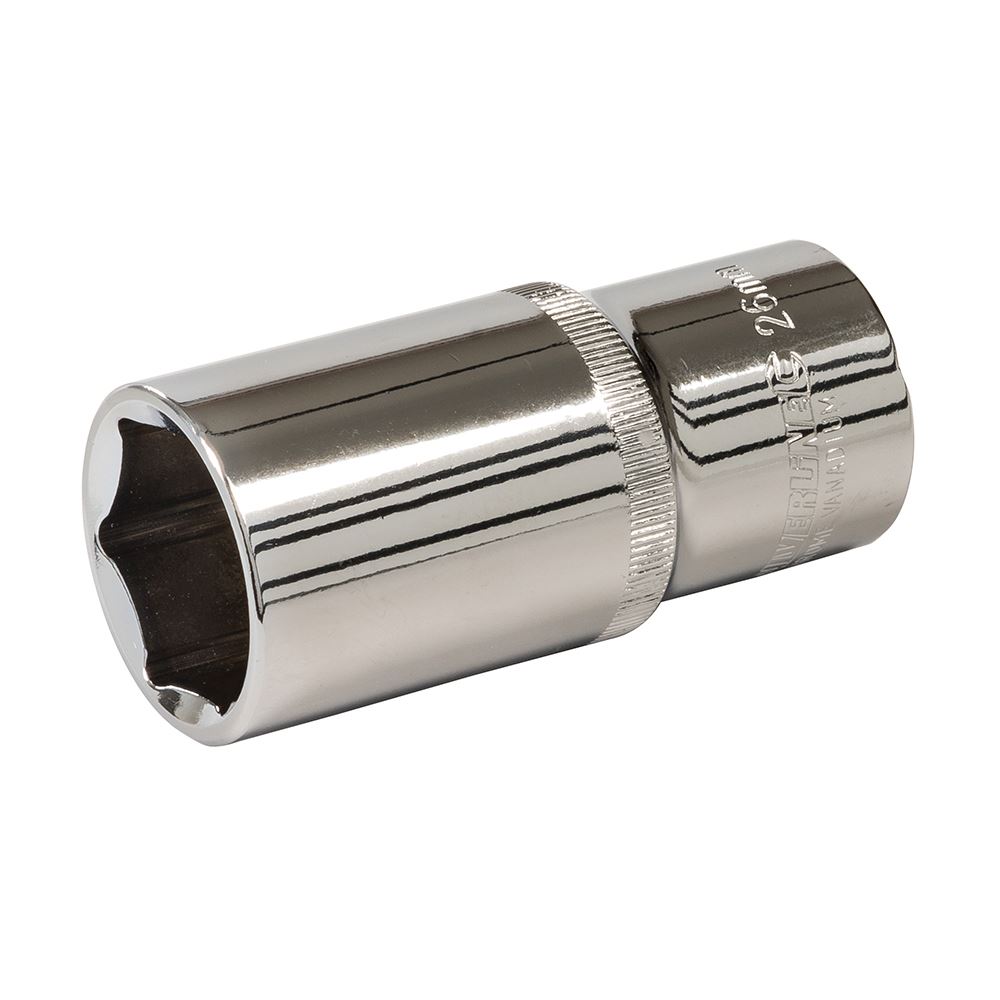 Silverline Soicéad Domhain 1/2″ Tiomáint, 6-Pointe, Mhéadrach, 26mm