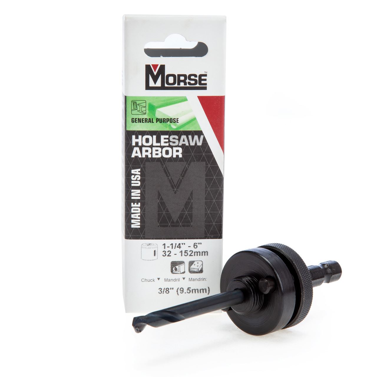Morse MA35PS Mandrin Hexagone 3/8 Pouce pour Tarières 32-152mm