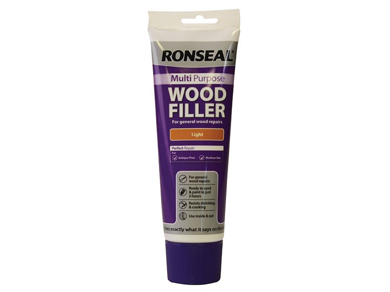 Ronseal Multipurpose Wood Filler Tube, Light, 325g