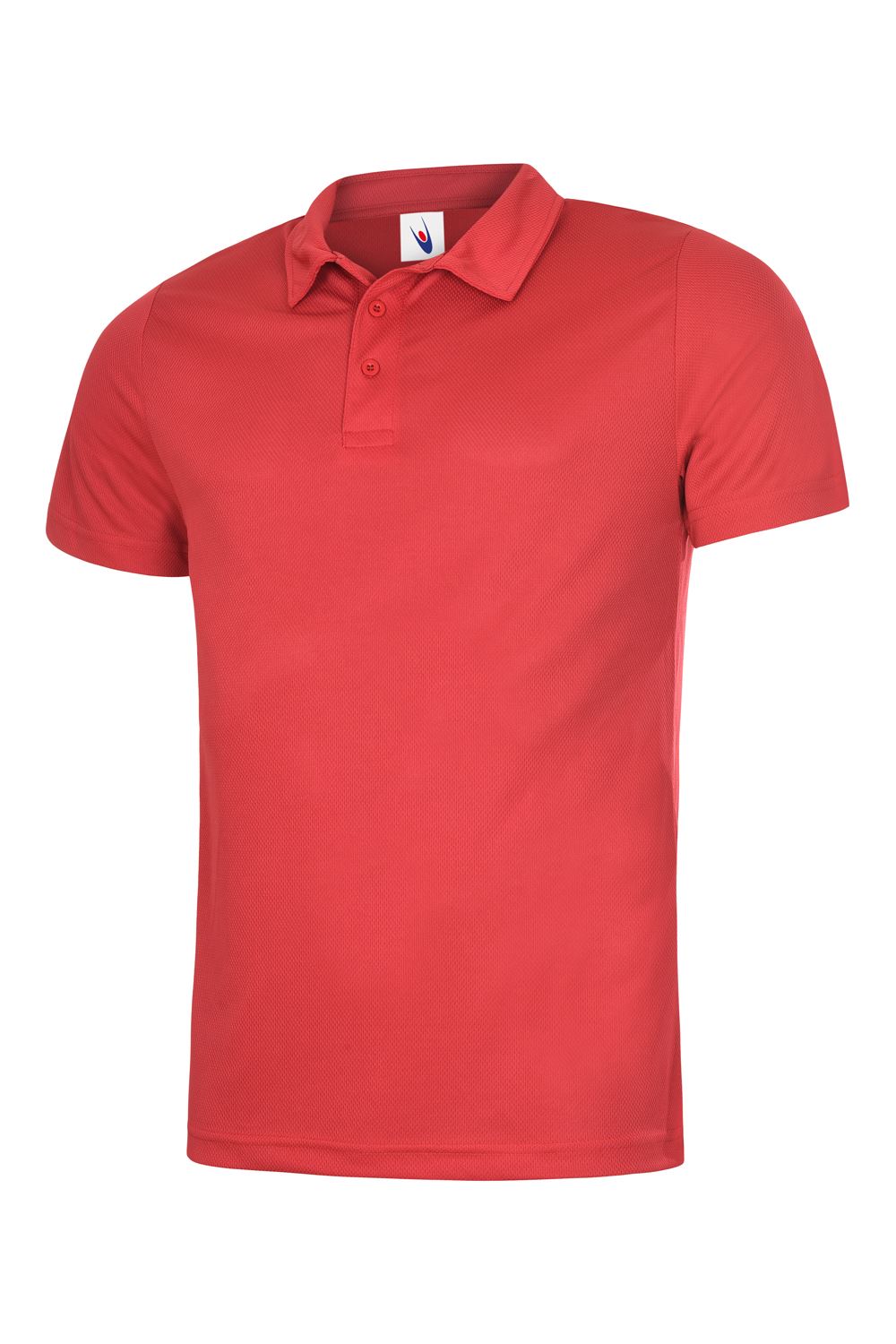 Uneek Unisex Ultra Cool Polo Shirt, Red, Size M