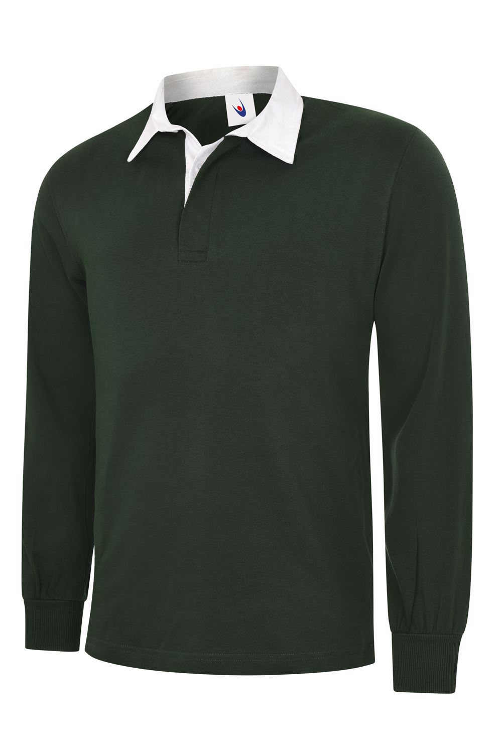 Uneek Classic Rugby Shirt - Bottle Green - Size S