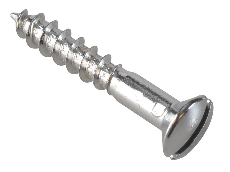 ForgeFix Univerzální šrouby se zvýšenou hlavou, chromované, 4,0 × 25 mm (35 ks)