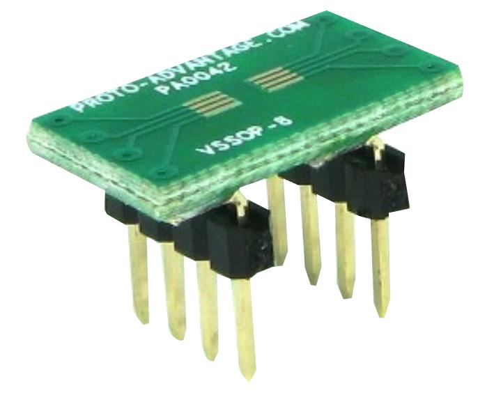 PROTO ADVANTAGE VSSOP8からDIP8変換アダプター FR4エポキシ 1.6mm