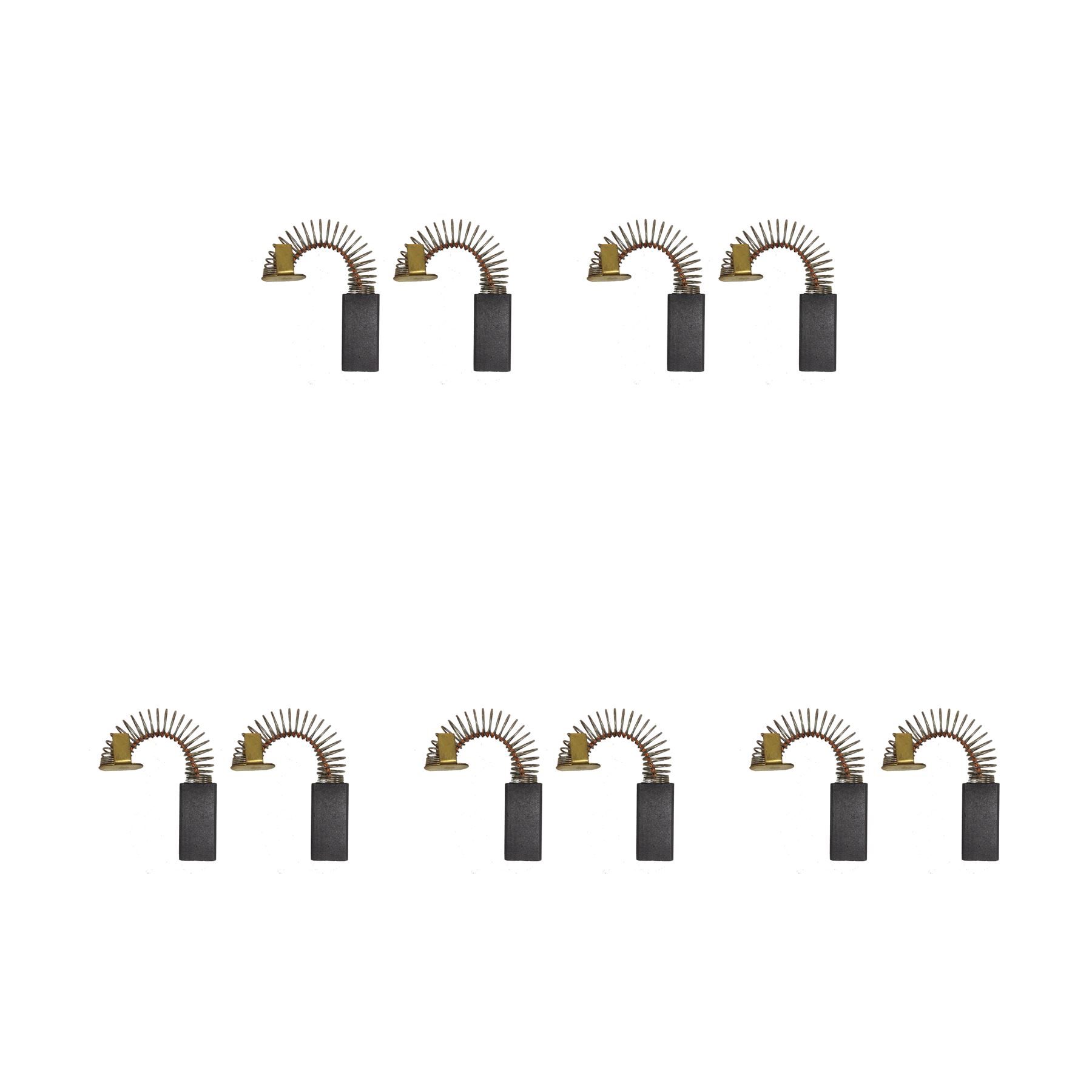 5 Jogos de Escovas de Carvão para Esmerilhadora Black & Decker Smea (7x12x27mm)