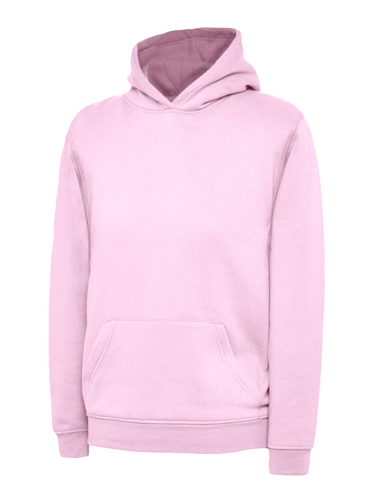 Uneek Kids' Hooded Sweatshirt - Pink, Size 11/13 Years