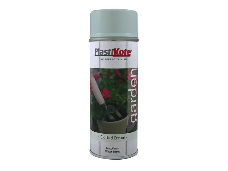 Peinture en aérosol PlastiKote Garden Colours - Crème épaisse, à base d'eau, 4L