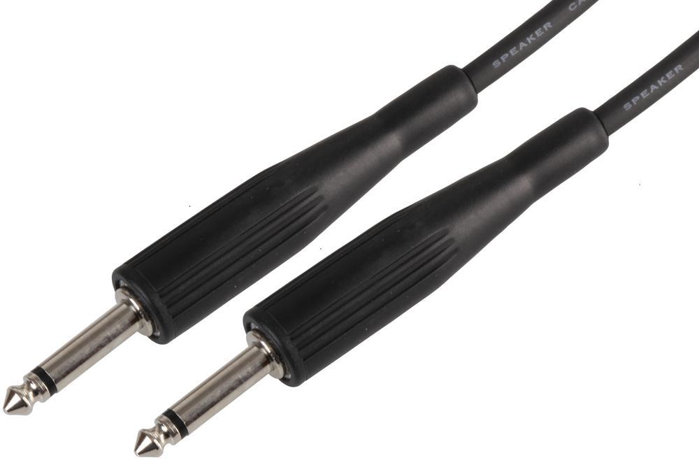 QTX 6.35mm (1/4”) Speaker Lead, Male to Male, 6m Black