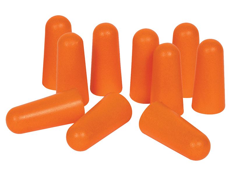 Vitrex Tapered Disposable Earplugs, SNR 33dB, 5-Pair Pack