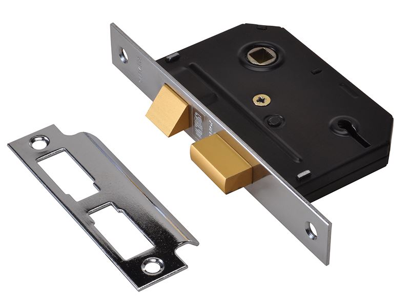 UNION ES-SL 3 Levers Slot-in-deurbeslag, Chroom, 65mm