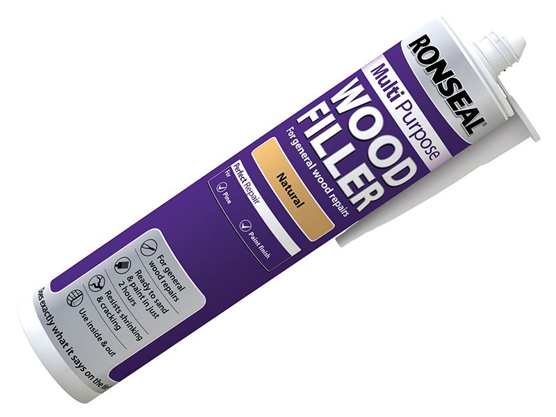 Ronseal Multipurpose Wood Filler Cartridge, Natural, 310ml