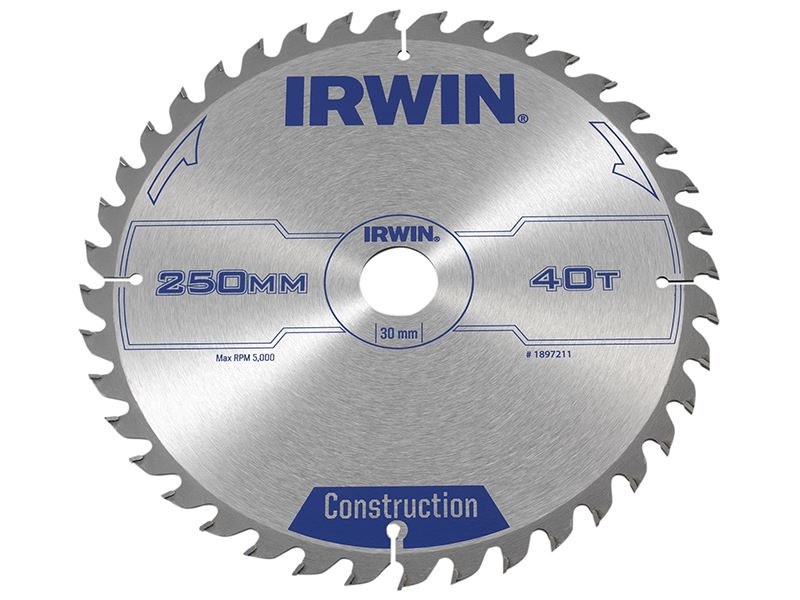 IRWIN Sierra de Mesa y Ingletadora para Uso General, 250mm, 40T ATB