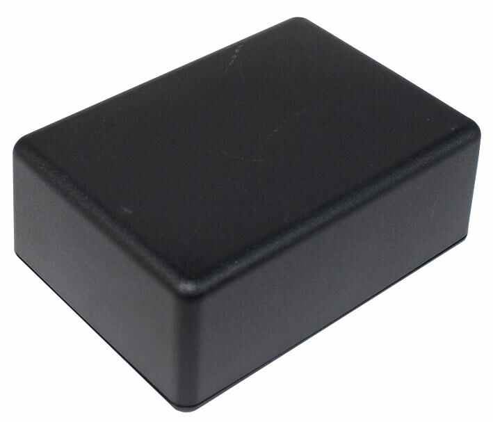 Caixa TAKACHI Preta em ABS, 105mm x 70mm x 50mm