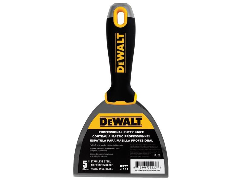 DEWALT Trockenbau-Hammerende Spachtel und Füllmesser 125mm