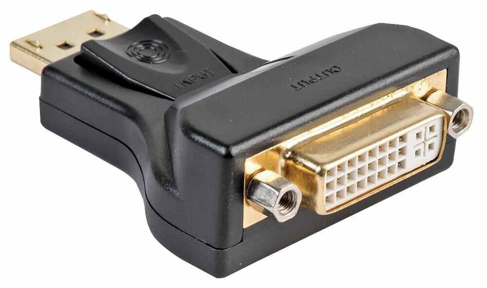 PRO SIGNAL DisplayPort to DVI-I Adaptor, Nickel Plated, 1920x1200 @ 60Hz