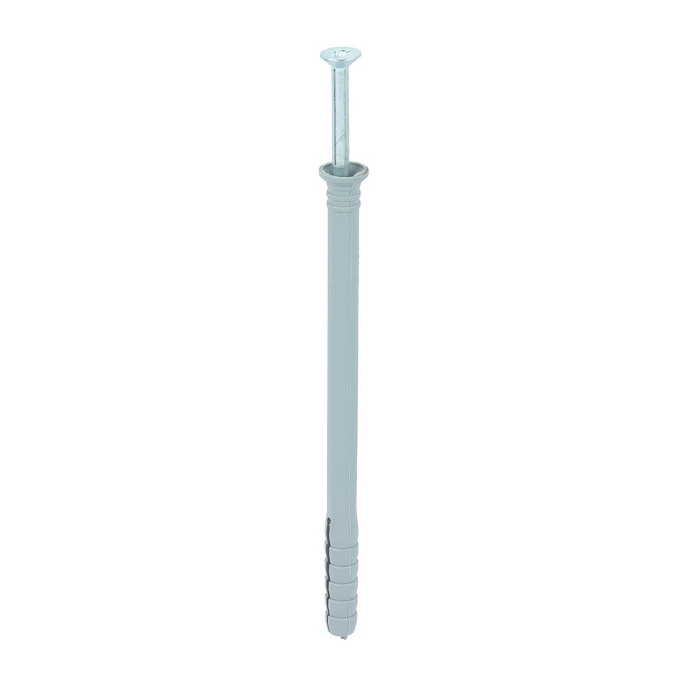 Timco - Skru Tetulang Hammer Nylon - PZ - Zink (Saiz 8.0 x 120 - 100 Bij)
