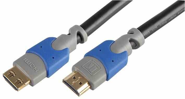 KRAMER High Speed HDMI Cable, K-Lock Connectors, 0.9m, Black