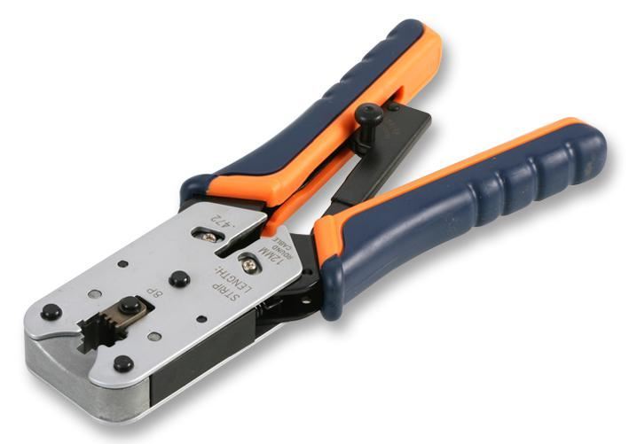 Duratool Herramienta de Crimpado con Trinquete para Conectores RJ45