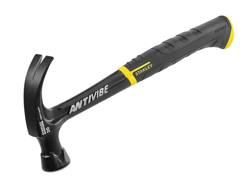 STANLEY FatMax Marteau à Arrache-Clou AntiVibe Courbé, 570g (20oz)