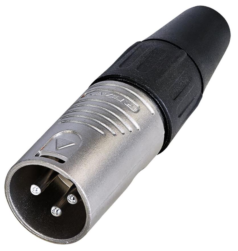 REAN RC3M Connecteur XLR 3 points en boîtier nickelé 