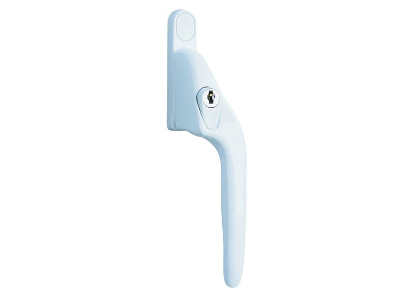 Yale White Offset Locking PVCu Window Handle, Right-Hinged