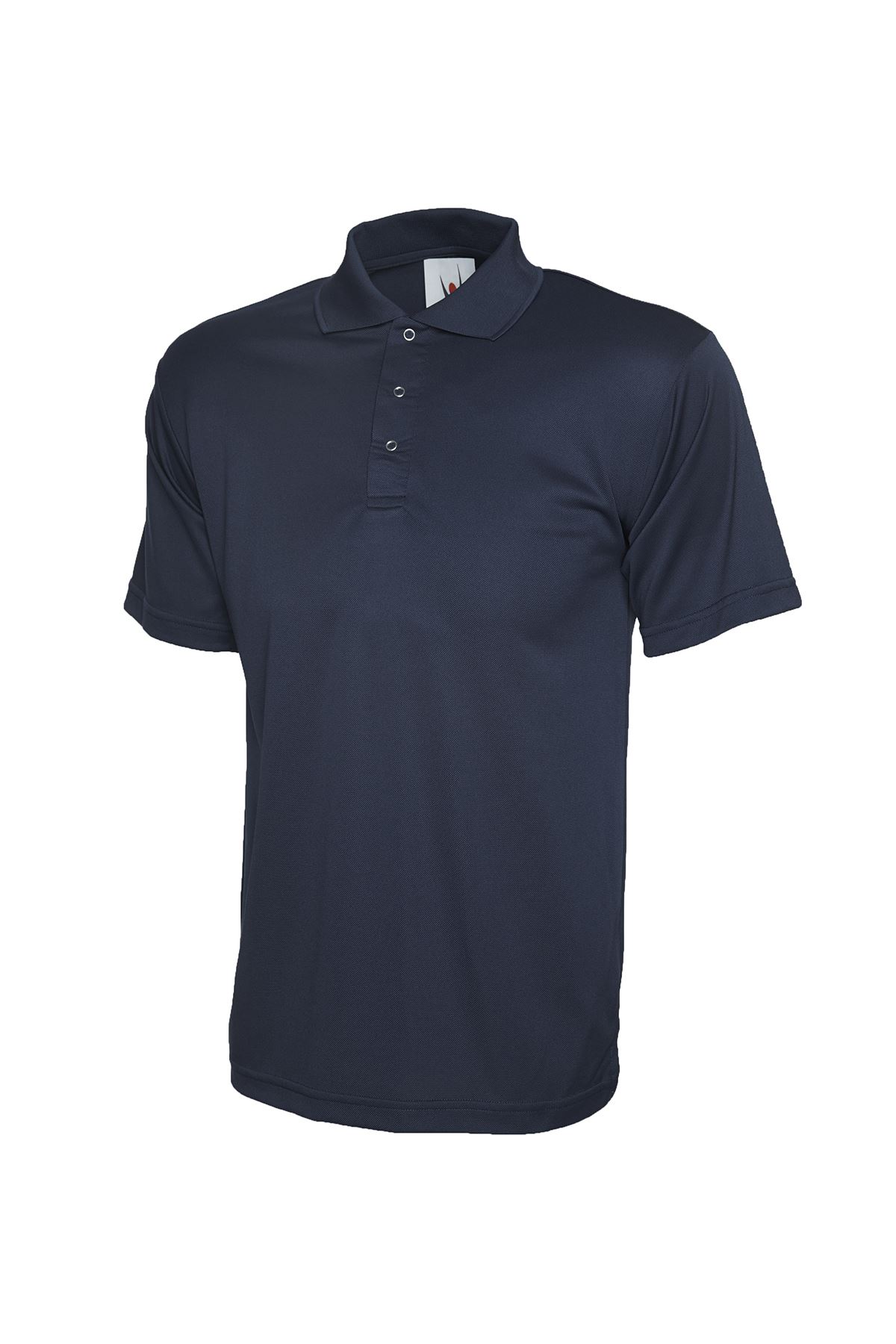 Uneek Processable Polo Shirt - Navy, Size S, 100% Polyester