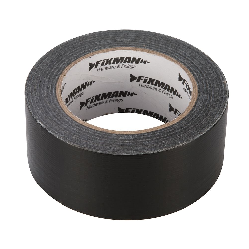 Fixman Heavy Duty Duct Tape, 50mm x 50m, Black