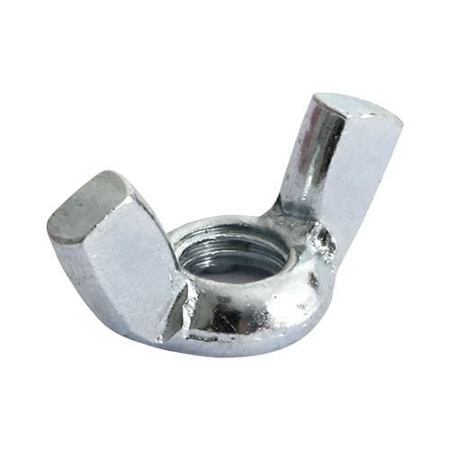Timco Zinc Wing Nuts, M10 Thread, 2 Pieces